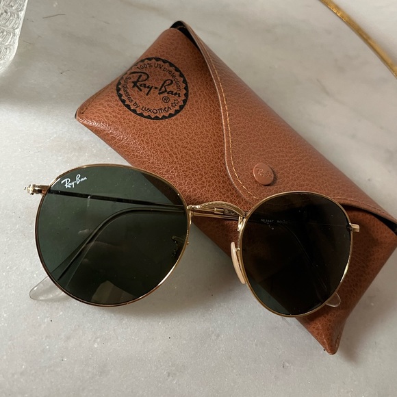 Ray Bans Round Metal Sunglasses - Picture 2 of 6